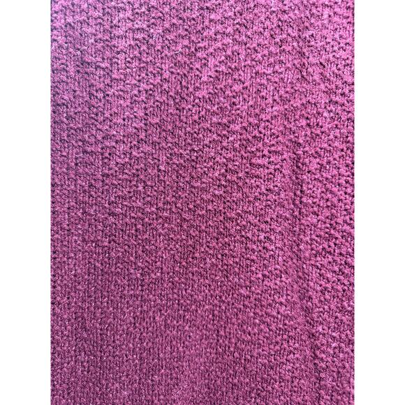 Eileen Fisher Linen Blend Round Neck Sweater Burgundy Tunic Size Large - Picture 2 of 5